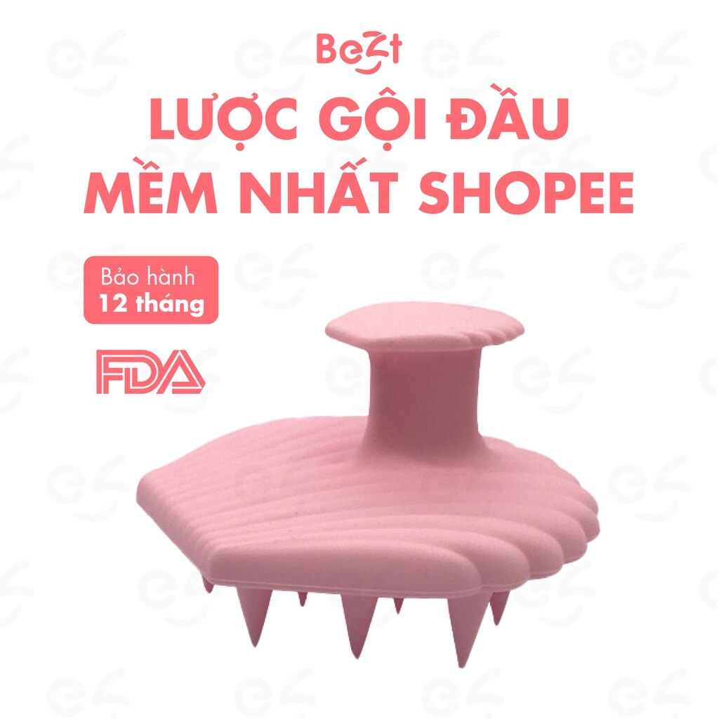 Lược gội đầu silicon hàng xuất Nhật masssage da đầu gỡ tóc rối chải tóc dễ dàng Bezt Shop