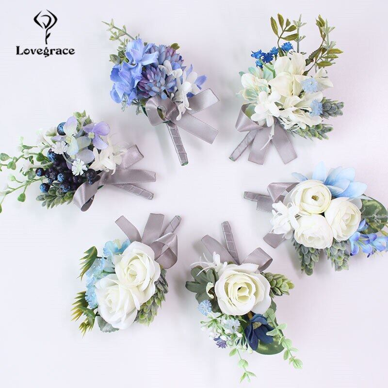 wedding boutonniere corsage marriage brooch pin (26)