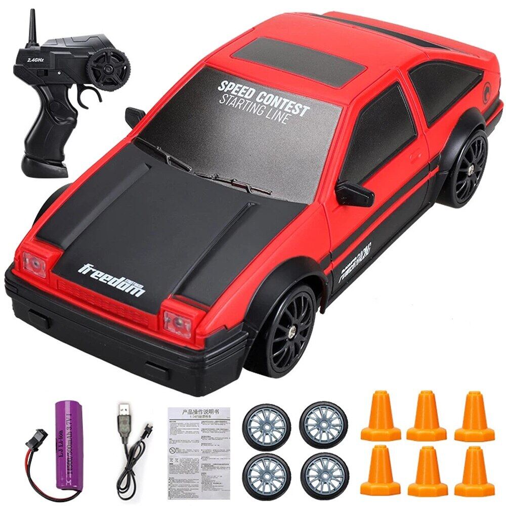 2.4g drift rc car 4wd high speed rc drift car toy remote control gtr model ae86 vehicle car rc vehicle toy for children gifts
