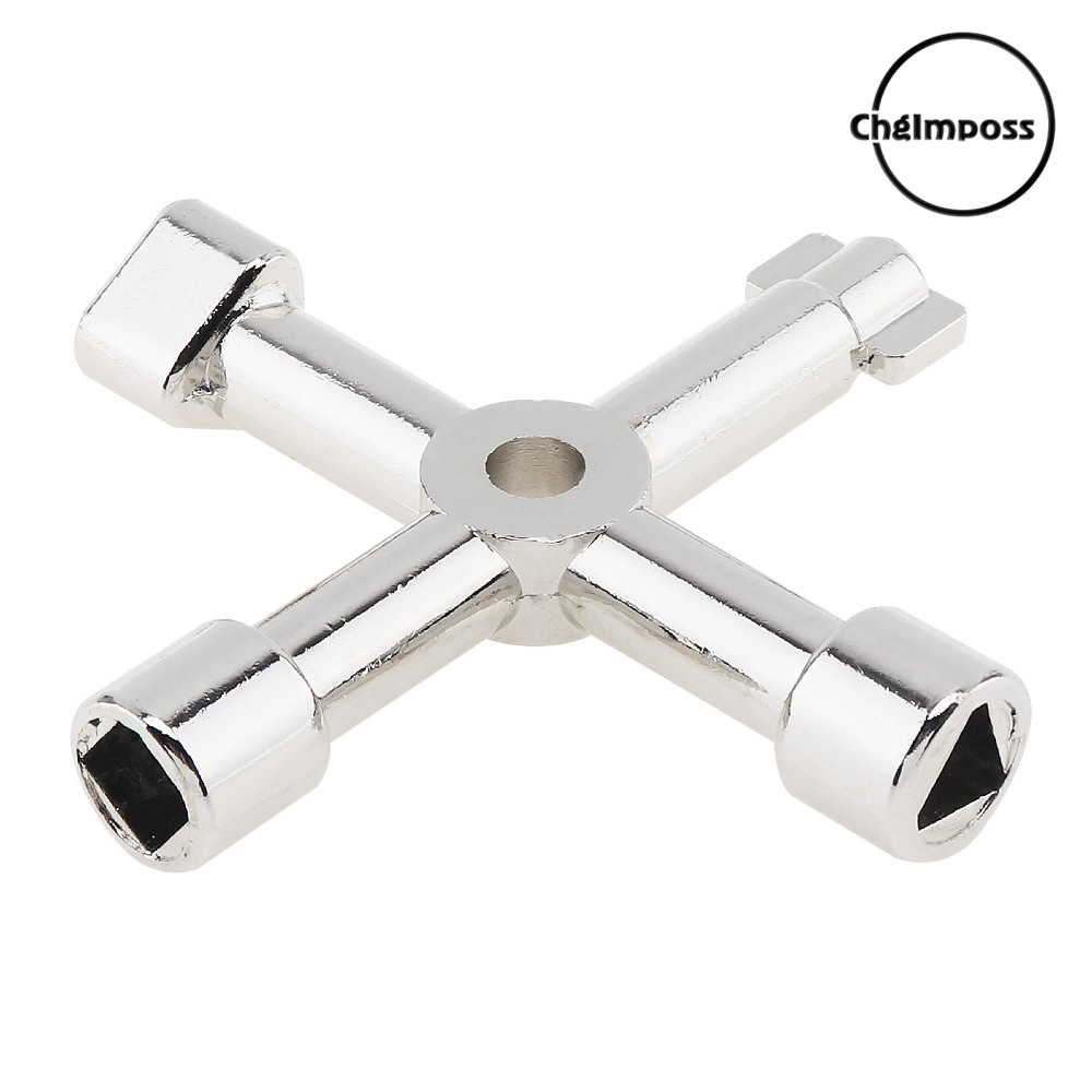 Chgimposs cờ lê chữ thập bằng thép đa năng 45 #, tam giác thợ sửa ống nước key wrench, cho tủ điều khiển điện tàu thang máy