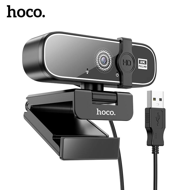 Hoco webcam 1080p 2k full hd cho máy vi tính máy tính xách tay camera web usb có micrô tự động lấy nét camera để gọi video youtube