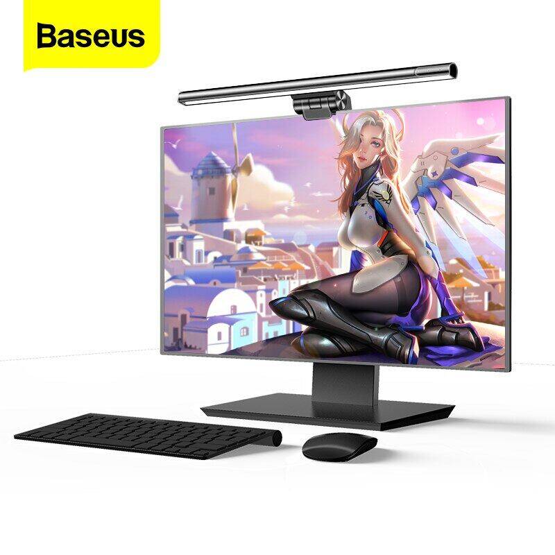 Baseus Screenbar LED Đèn Bàn PC Máy Tính Xách Tay Màn Hình Bar Treo Ánh Sáng Bảo Vệ Mắt Đèn Bàn USB Pin Đèn Đọc Sách Cho Màn Hình LCD