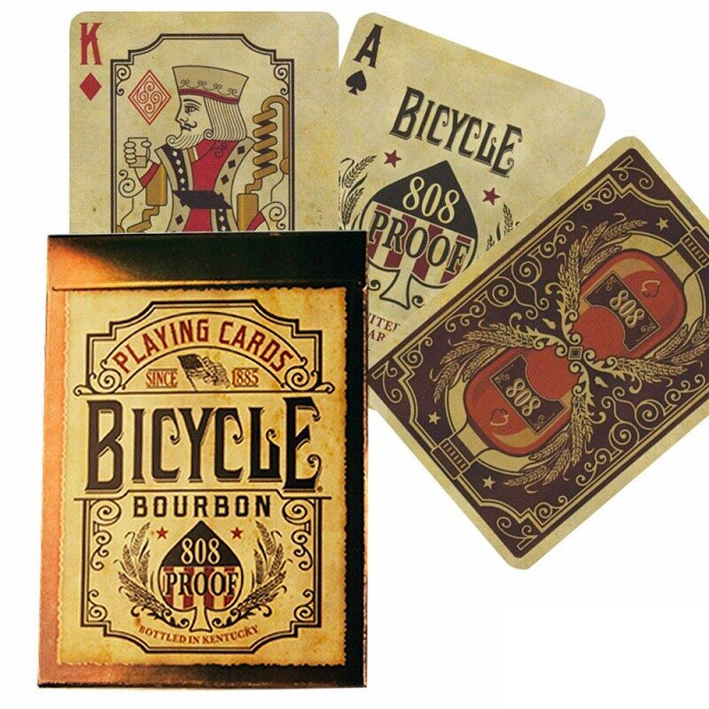 Thẻ chơi xe đạp 808 chống bourbon, bộ bài bicycle bourbon proof playing cards deck, đạo cụ ảo thuật cho nhà ảo thuật