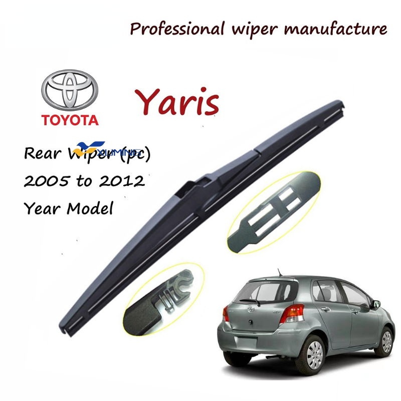 Xuming Toyota Yaris Rear 12A Wiper Blade for 2005 to 2012 year YARIS Car