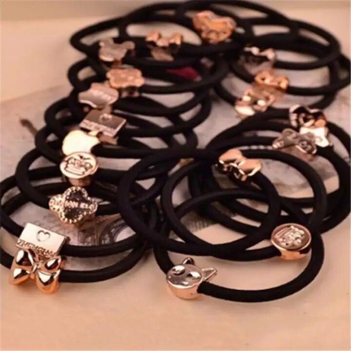 10 dây buộc tóc co giãn dễ thương cái/bộ dây buộc tóc dây buộc tóc cho nữ dây buộc tóc kẹo cao su