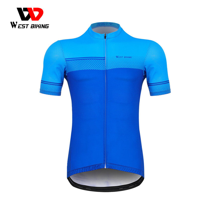 Áo Đạp Xe Mùa Hè WEST BIKING, Áo Thể Thao Ngắn Tay Thể Dục Chạy Bộ Nhanh Khô Thoáng Khí, Áo Thi Đấu Đội Xe Đạp Đường Trường MTB Đàn Ông Đi Xe Đạp Quần Áo