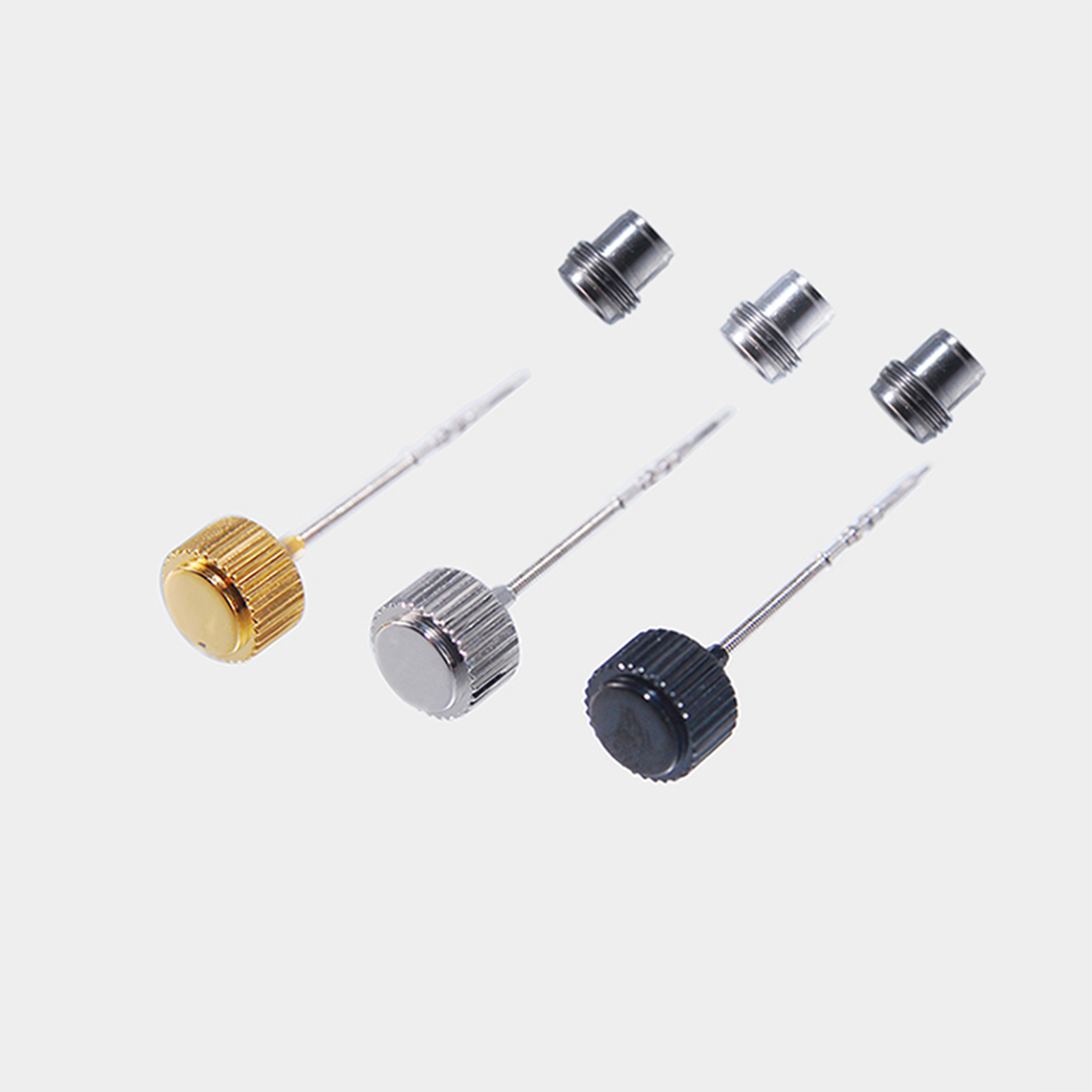 7mm đen/thép/vàng tùy chọn đồng hồ vương miện phụ kiện thay thế cho seiko loạt trường hợp nh35/36 phong trào