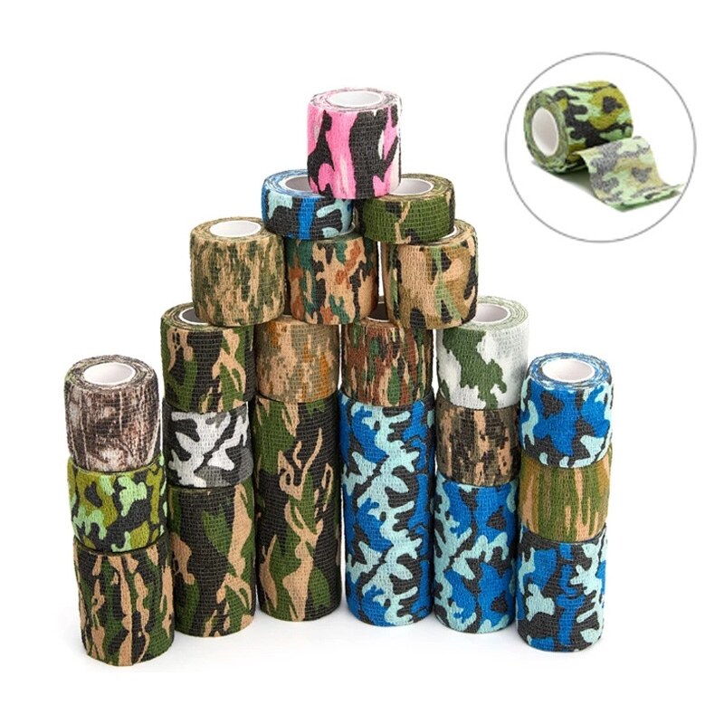 A NEW Camouflage Kinesiology Tape Hunt Disguise Elastoplast Wrap Self