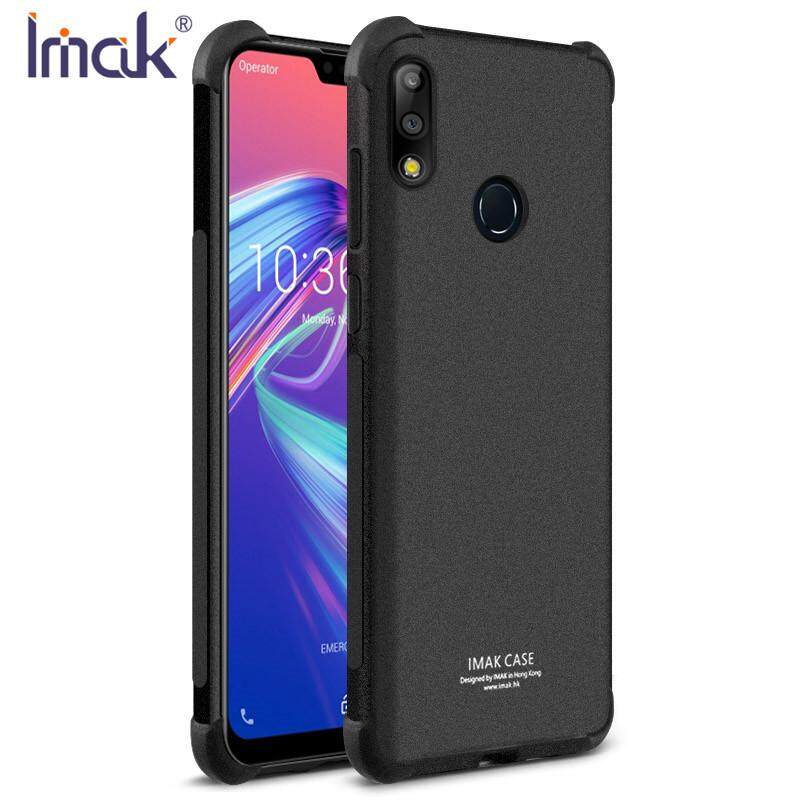 สำหรับ Asus ZenFone MAX Pro M2 ZB631KL กรณี 6.26 นิ้วนุ่ม TPU ซิลิโคนถุงลมนิรภัยพร้อมปกป้องหน้าจอกันกระแทกแผ่นป้องกัน Matte smooth สีดำใส