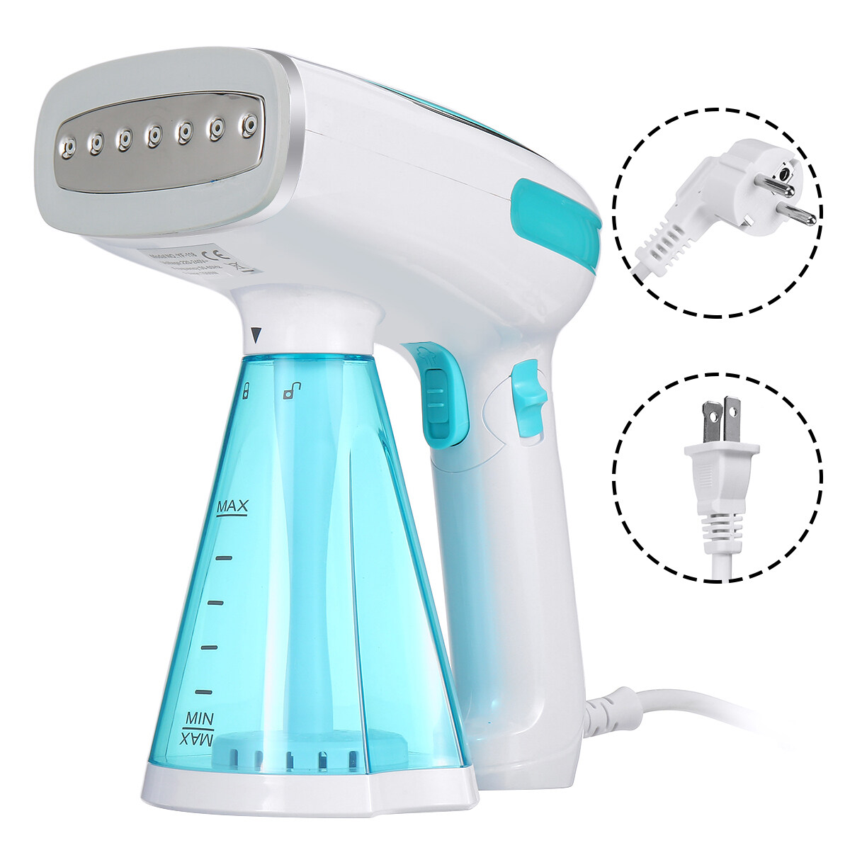 Generic 1500W Portable Handheld Steam Ironing Machine Garment Iron Steamer Fabric EU 220V