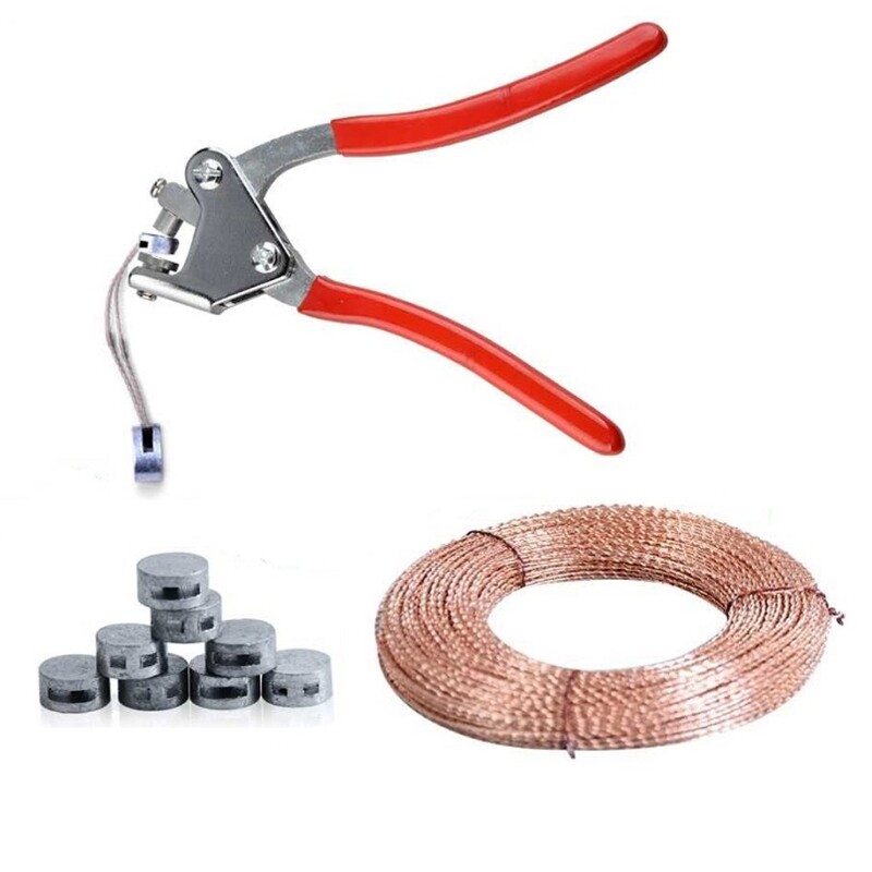 Kìm kẹp chì chuyên nghiệp với dây niêm phong đậu kín để đóng đồng hồ nước niêm phong chống trộm đồng hồ điện niêm phong