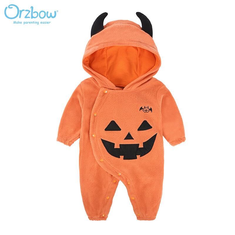 Orzbow Halloween Baby Romper Infant Jumpsuit Cute Jack Pumpkin Lantern