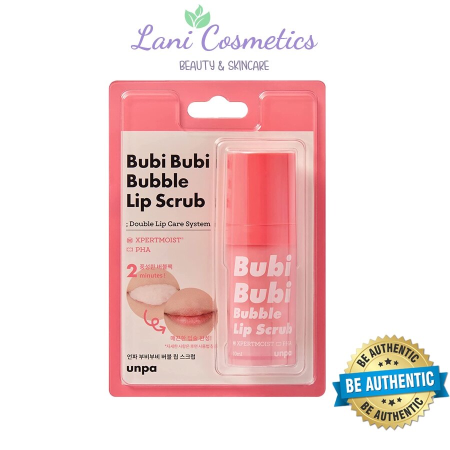 Tẩy tế bào chết môi sủi bọt UNPA Bubi Bubi Bubble Lip Scrub