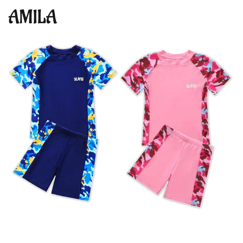 AMILA [rẻ vô địch] Đồ Bơi Trẻ Em, Áo Chống Nắng Nhanh Khô Cho Bé Trai Bé Gái, Đồ Bơi Bé Trai, Đồ Bơi, Đồ Bơi Và Bộ Đồ Trẻ Em