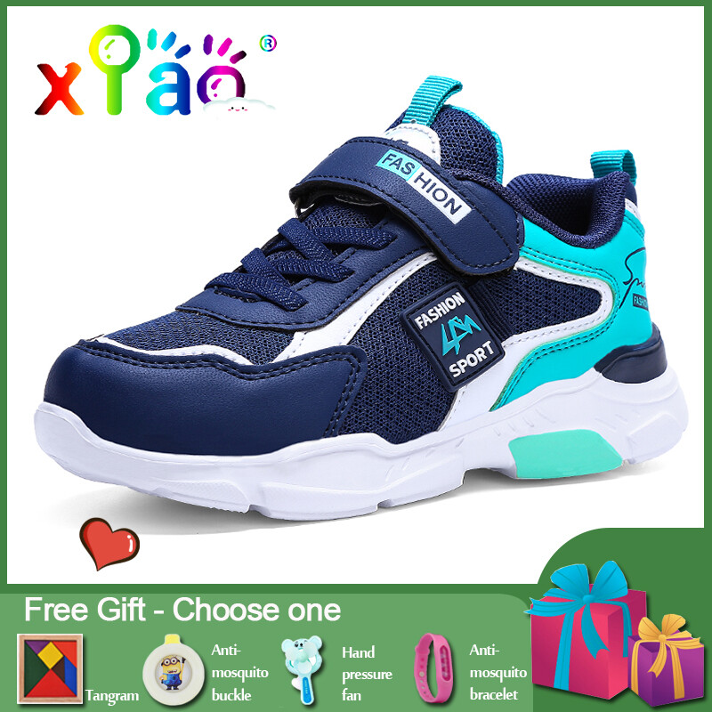 XiaoXiao Quà Tặng Miễn Phí Kích Thước 28-40 Mùa Thu Da Giày Và Mùa Hè Nhẹ Giày Lưới Thoáng Khí Trẻ Em Của Sneaker Giày Dép Cho Trẻ Em INS Giày Thể Thao Trẻ Em Giày Dép Trẻ Em Cậu Bé Giày Cho Bé Trai Giày Thể Thao