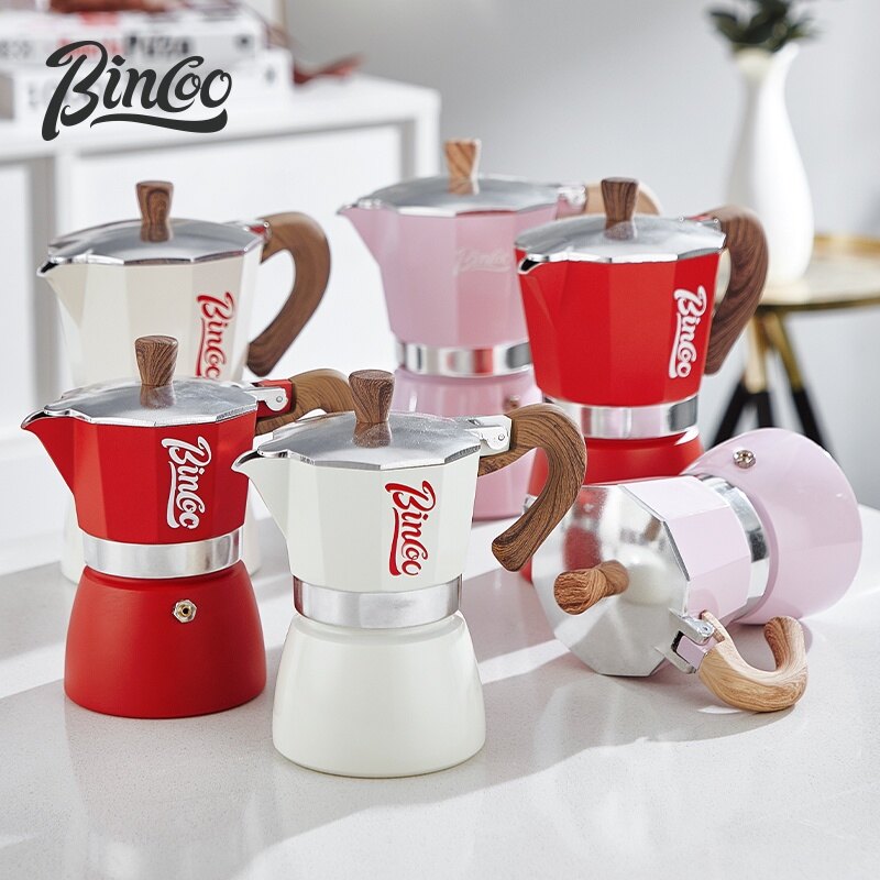 Bincoo bình moka bình pha cà phê ý gia dụng bình chiết xuất cô đặc máy pha cà phê bình làm bằng tay