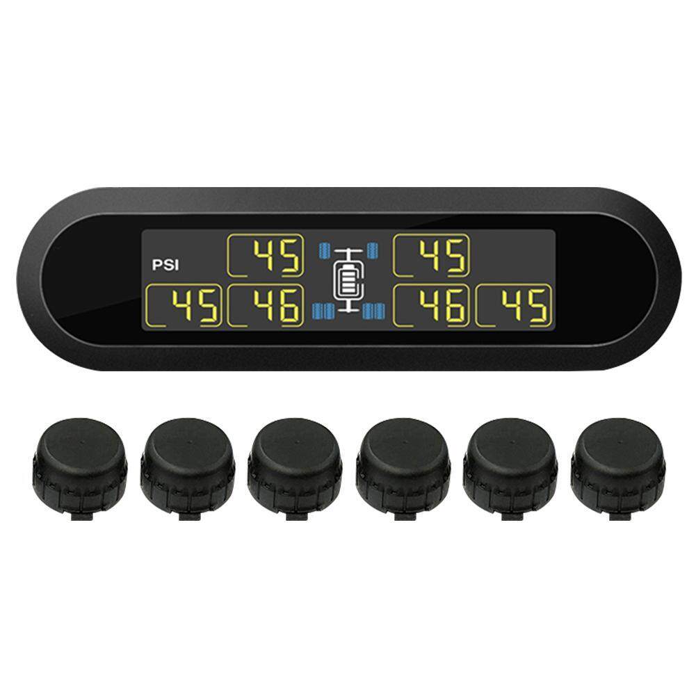 พลังงานแสงอาทิตย์ TPMS ไร้สายความดันยางระบบควบคุม 6 เซ็นเซอร์