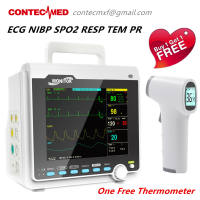 ContecMed Brand CMS6000 ICU patient monitor 8 Inch vital signs monitor 6 parameters ECG SPO2 RESP TEMP NIBP PR HR