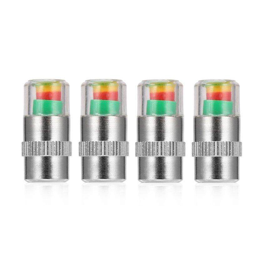 4 PCS รถยนต์อัตโนมัติความดันยางวาล์วตรวจสอบ Stem Caps SENSOR ตัวบ่งชี้เสียงเตือน 4 PCS รถยนต์อัตโนมัติความดันยางวาล์วตรวจสอบ Stem Caps SENSOR ตัวบ่งชี้เสียงเตือน