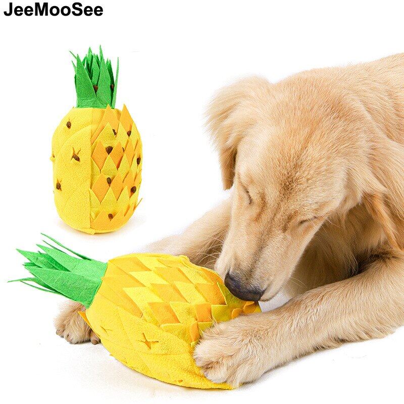 Dog Puzzle Pine Toys Encourage Natural Foraging Skills Portable Nonslip Pet Snuffle Mat Slow Feeder Easy To Clean