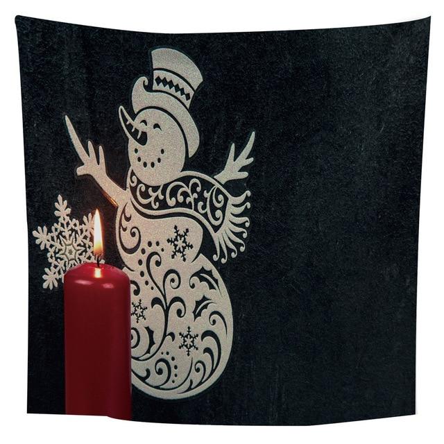 Snowman น่ารักพิมพ์ผนังตกแต่ง Tapestry ใหม่ปี 2020 ของประดับแขวนจี้ตกแต่งคริสต์มาสสำหรับ Home