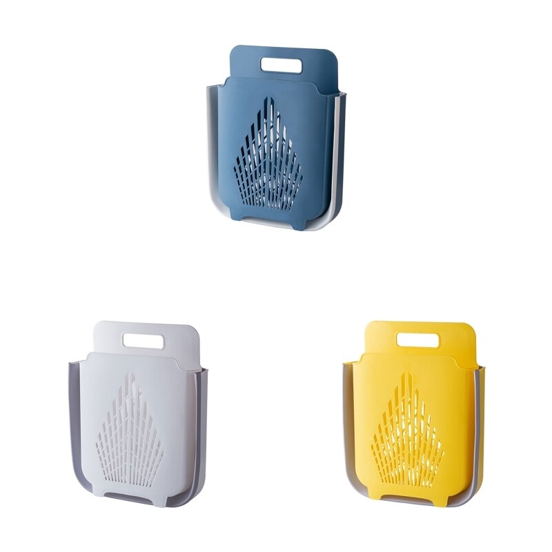 【NEW TOOT】❁┅❣ Folding Laundry Basket Wall Mounted Saving Space PP Multipurpose Organizer for Home Bathroom Showering Supplies ราคา  1,349 บาท*ส่งฟรี