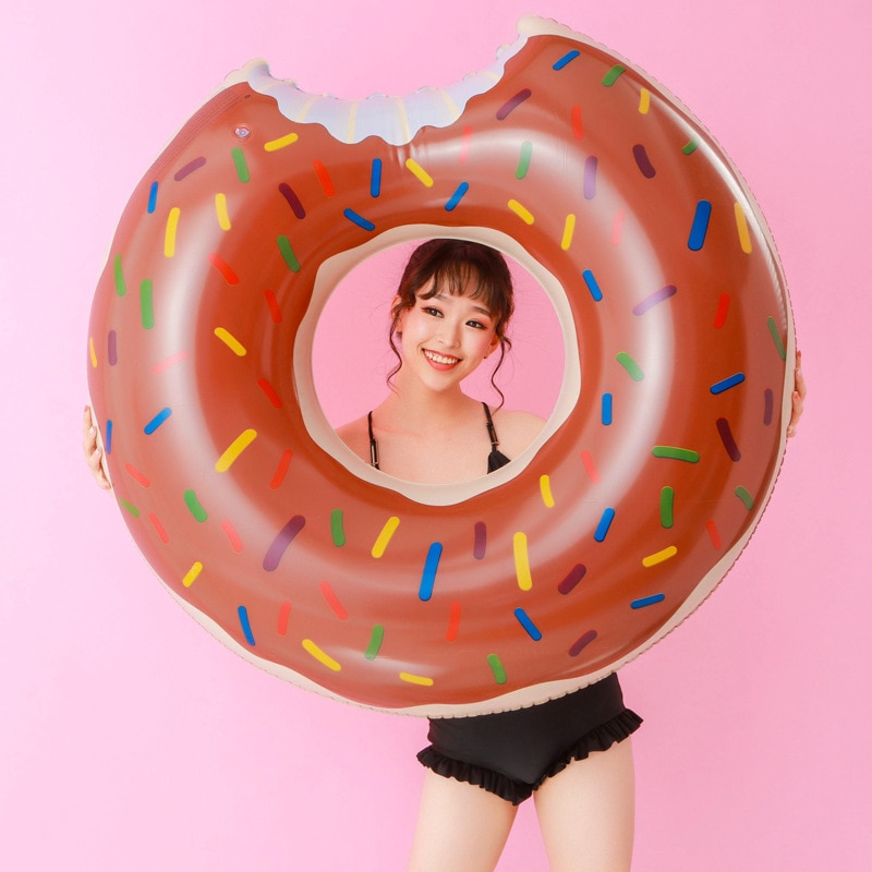 Hot Xu Hướng Phong Cách 60/70Cm bánh vòng bơm hơi phao ở hồ bơi Bãi Biển Biển Đảng Thể Thao Nước Kid tập bơi Để Ngăn Chặn Chết đuối