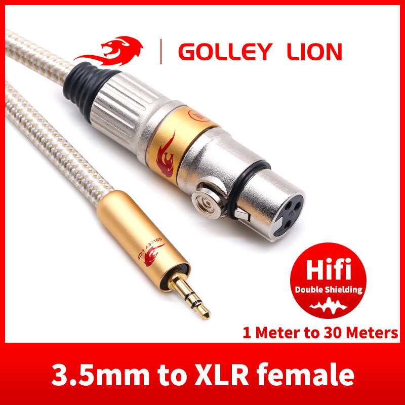GOLLEY LION 3.5mm to XLR Cable, Female XLR to 1/8 inch Mini Stereo Jack Aux Cable ราคา 395 บาท*ส่งฟรี