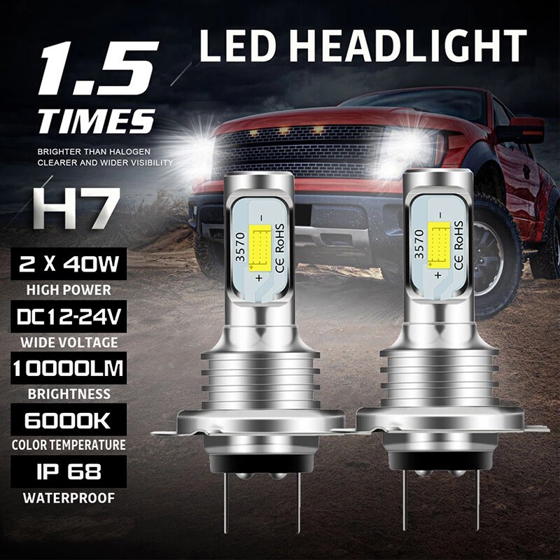 h7 led headlight bulb 6000k