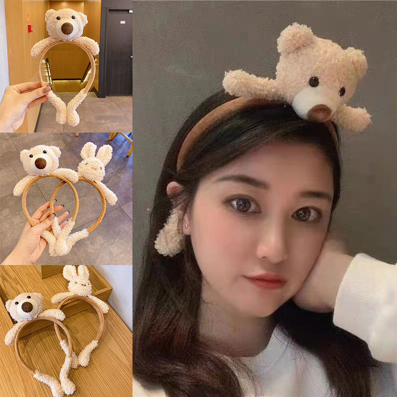 Beautybigbang băng đô gấu thỏ dễ thương bán chạy băng đô búp bê hoạt hình trái tim ins cô gái băng đô tóc áp lực rửa mặt băng đô