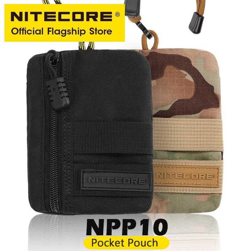 NITECORE NPP10 Tactical Shoulder Bag Sling Pocket Pouch Earphone Pack for Men Women Black Camo Military EDC Mini Purse Wallet BAG ราคา 192 บาท*ส่งฟรี