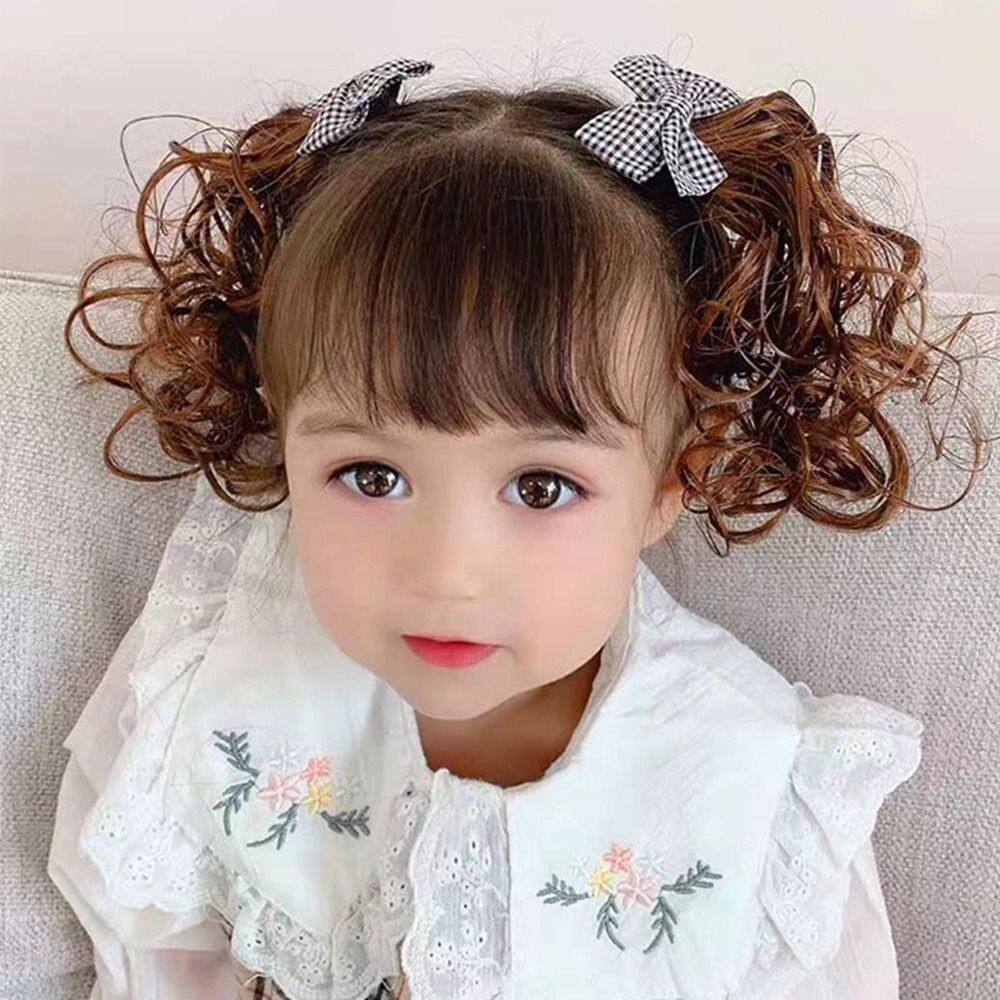 JWRK5313871 Mùa thu Mùa Đông Mũ Nón Ngọt ngào Đơn giản Điểm sóng Trẻ em Kẹp mỏ vịt Đỏ Kẹp tóc xoăn công chúa Phụ kiện tóc cho bé gái Phụ kiện tóc trẻ em Mũ năm mới Kẹp tóc giả cho bé Kẹp tóc nơ