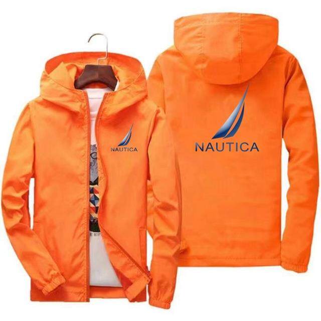 Nautica Áo gió mùa xuân và mùa thu nam áo mưa leo núi áo khoác Jacket mùa hè nam Áo khoác câu cá áo khoác không thấm nước ngoài trời