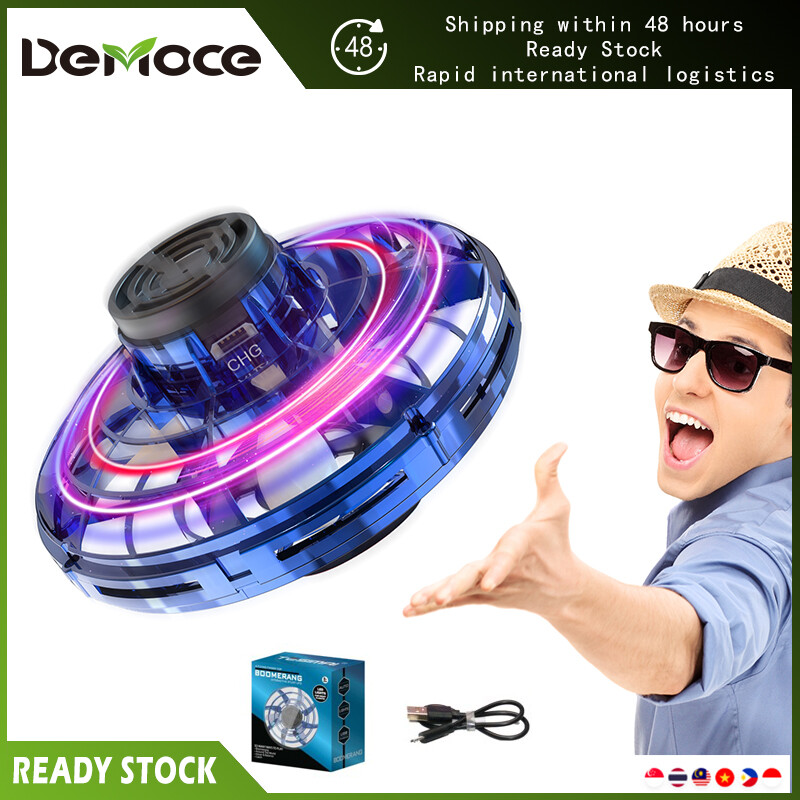 DeMoce 2022 Đồ chơi trẻ em Máy bay bay UFO Mini Đồ chơi đầu ngón tay con quay hồi chuyển ngón tay quay treo máy bay công nghệ đen Đồ chơi cho trẻ em