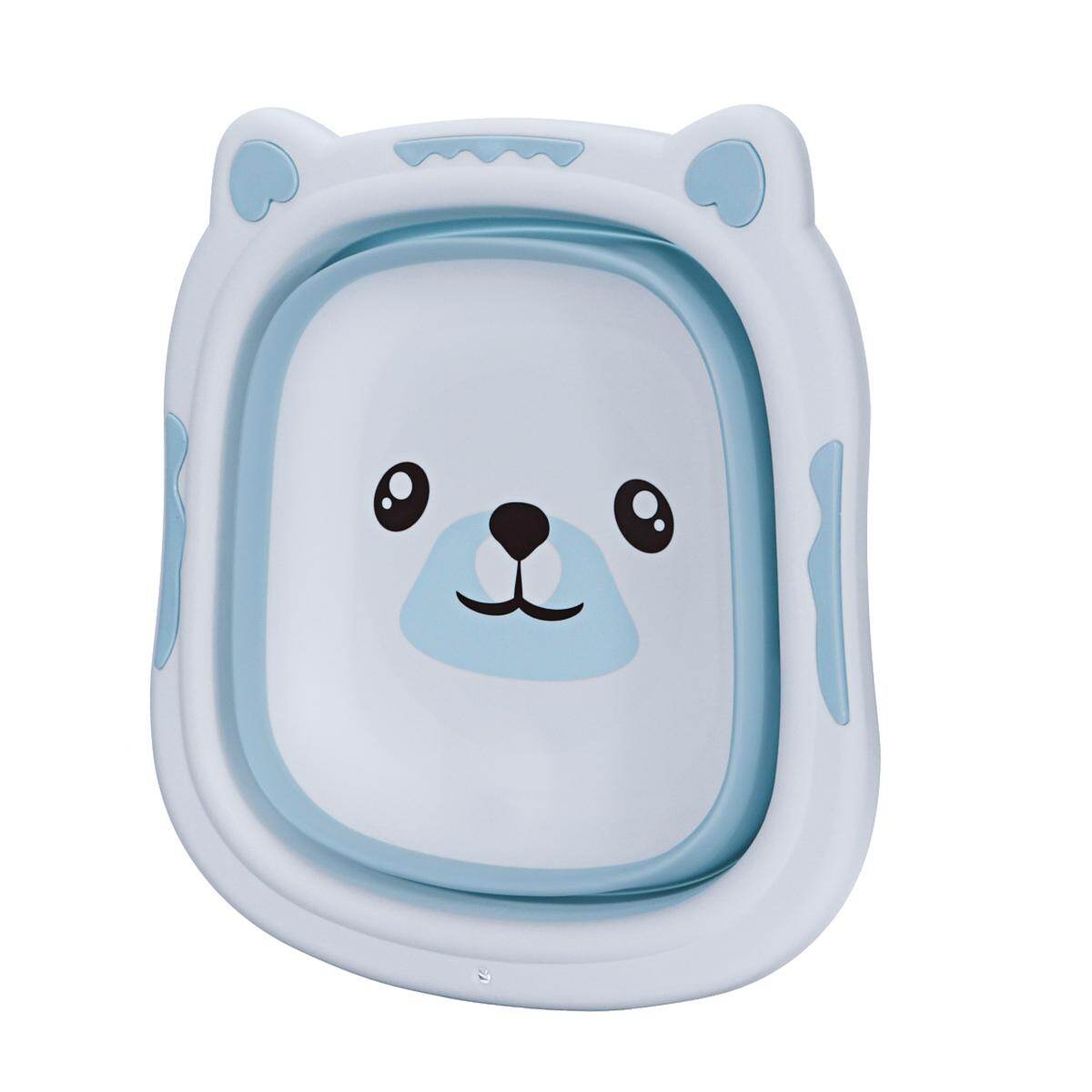 Generic Portable Baby Folding Basin Silicone Washbasin Bathtub