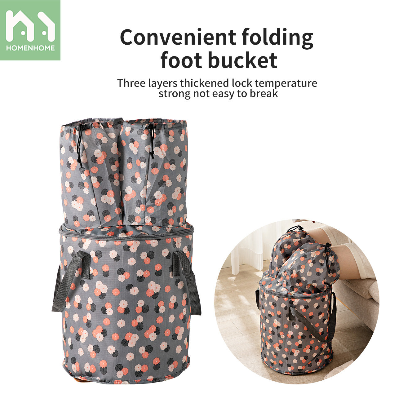 Homenhome Household portable thermostatic fumigation foldable deep leg bubble bag ราคา 81 บาท*ส่งฟรี