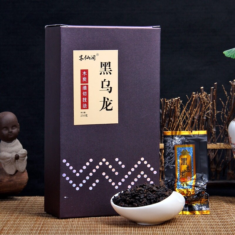 Trà ô long đen cacbon trà ô long hương thơm trà ô long trà tươi văn hóa than kỹ thuật cắt dầu