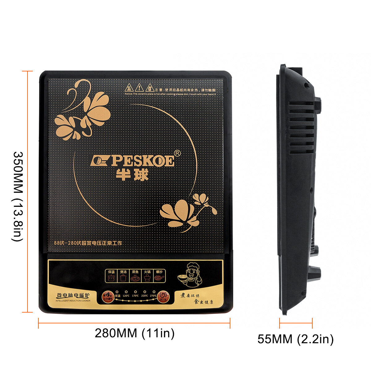 Generic Electric Induction Cooker Sensor Touch Cooktop Temperature