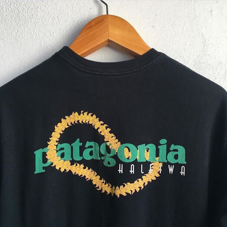 American Patagonia Vintage Độc Quyền Nam In Rộng Và Áo Phông Ngắn Tay Nữ