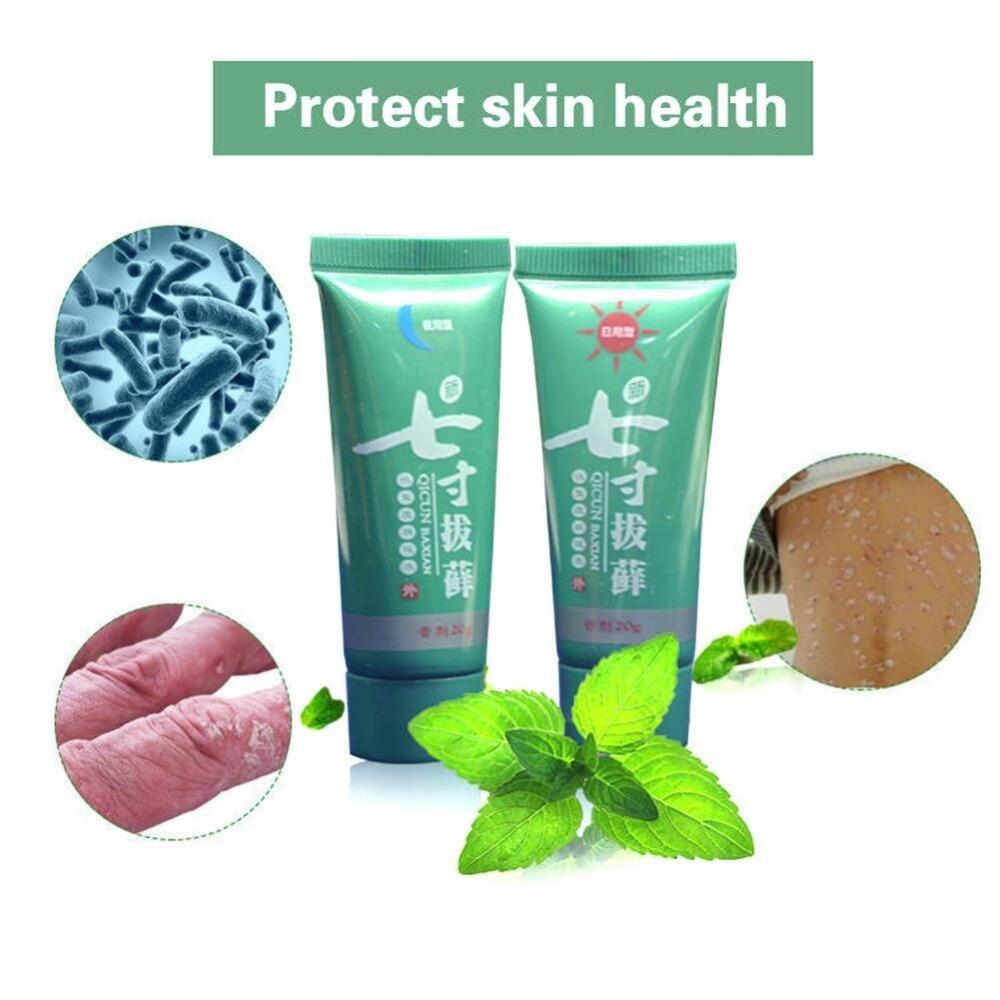 1 bộ kem trị vảy nến ban ngày & ban đêm, bệnh vẩy nến viêm da điều trị chàm da thuốc mỡ trị chàm chống serpedo a1k1