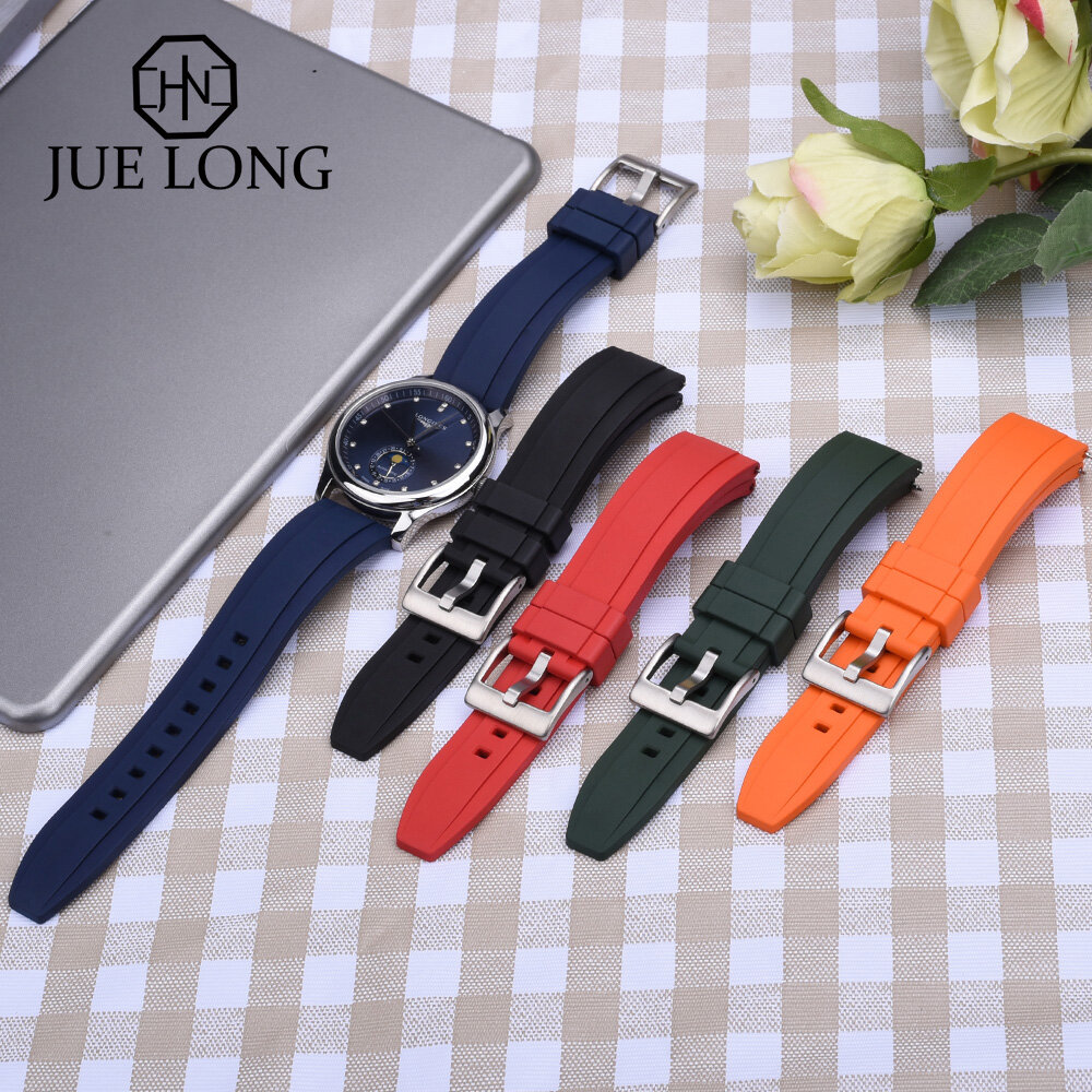 Fkm dây đeo đồng hồ tháo nhanh loại mới dây đeo đồng hồ cao su, dây đeo cổ tay chống nước 20mm 22mm 24mm cho mỗi dây đeo đồng hồ thương hiệu