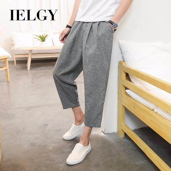 IELGY Nhật Bản Retro quần nam mỏng phần áo Crop Quần
