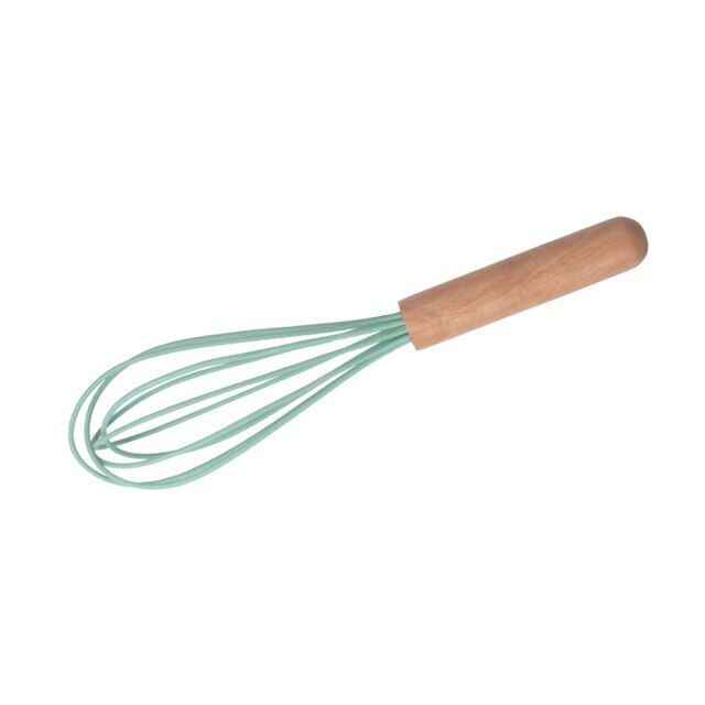 Food Grade Silicone Kitchenware Household Wooden Beech Handle Cooking Utensils Baking Tools Non-Stick Spatula Kitchen Accessorie