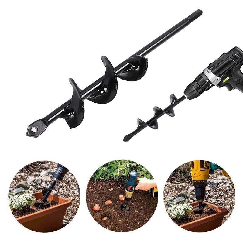 【Mũi Khoan & Máy Driver】 Đầu Khoan Điện 9", Để Đào Lỗ Trong Vườn Cây Trồng Nông Trại Máy Khoan Đất Làm Việc Nông Nghiệp Trang Trại Đầu Khoan Thép Dụng Cụ Làm Vườn Ngoài Trời