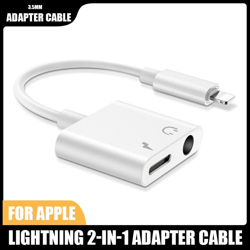 Bộ Chuyển Đổi Giắc Cắm Tai Nghe 3.5 Mm Bộ Chuyển Đổi Tai Nghe AUX Cho iPhone 8/8 Plus /7/7 Plus Chức Năng KépS