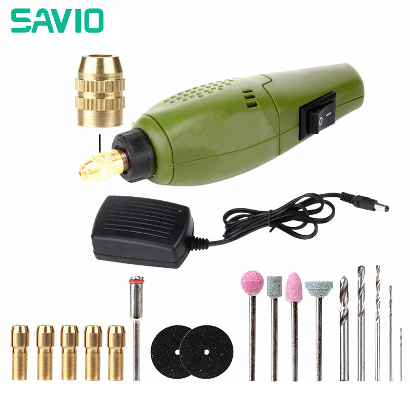Máy xay điện kiprun bộ mài khoan mini, dụng cụ khoan máy mài điện dc 12v để phay đánh bóng khoan cắt khắc