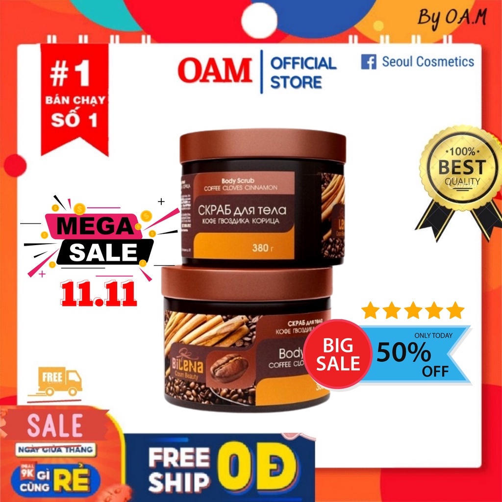 Tẩy da chết quế hồi toàn thân chính hãng Nga 380ml