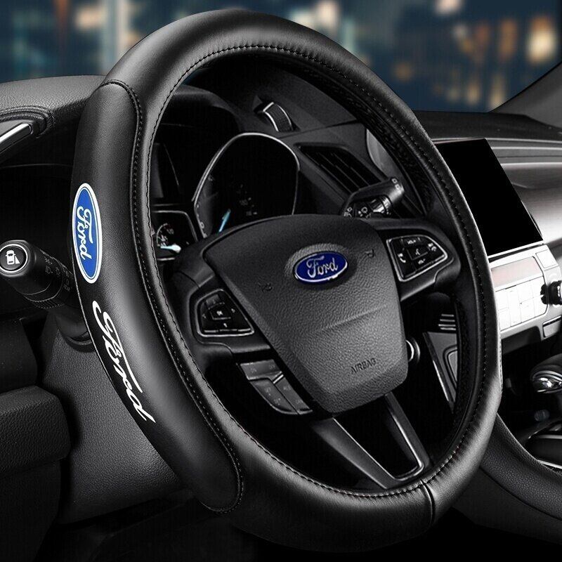 Bộ Bọc Bánh Lái Lái Xe Ford Tay Quay, Bao Da Ford Focus Active Mondeo Fiesta Transit Explorer F-150 Ranger Galaxy Bọc Bánh Lái