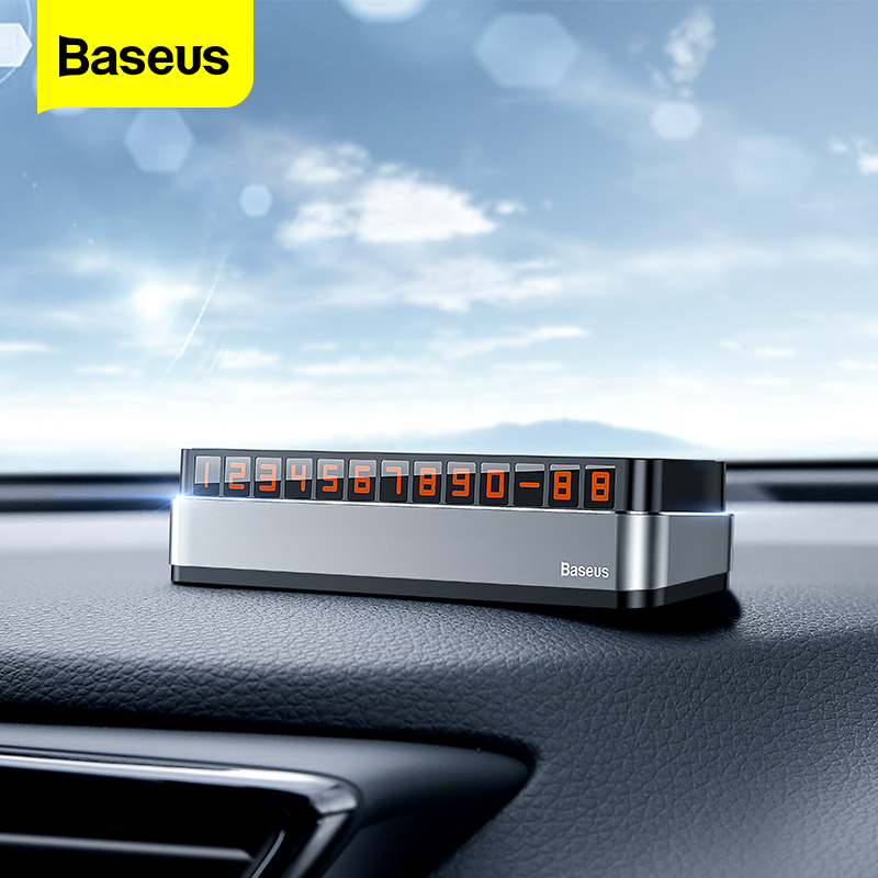 Baseus Car Temporary Parking Card Telephone Number Holder Car Park Mobile Phone Number Plate Car Numbers Stickers For Car Accessories ราคา 199 บาท*ส่งฟรี