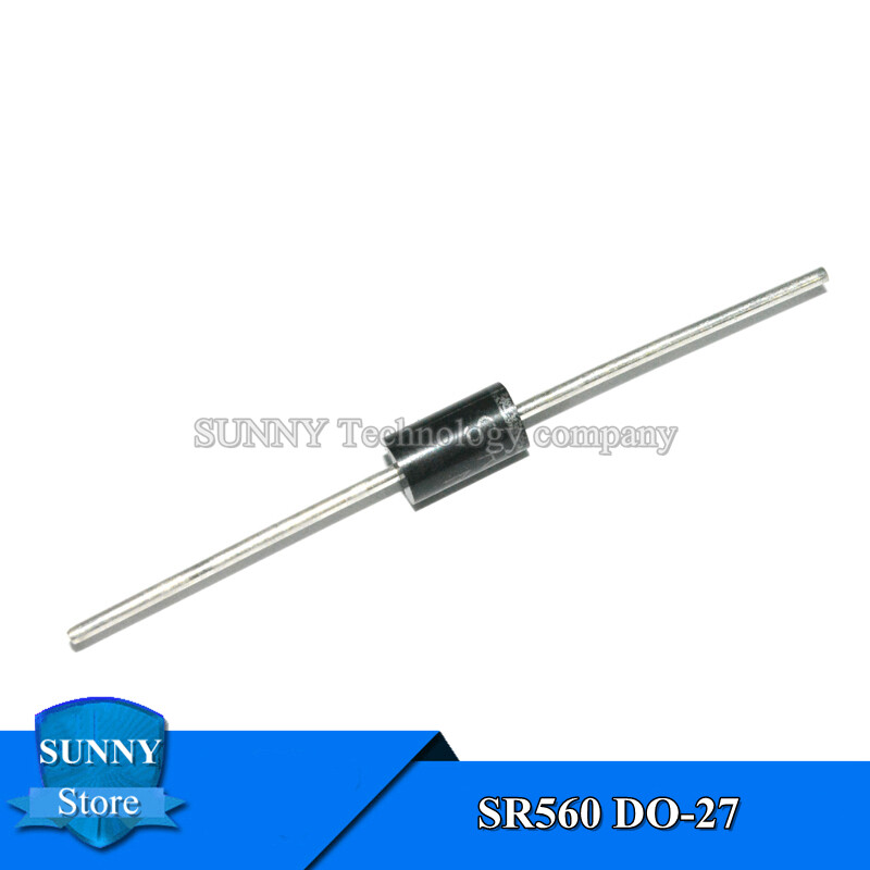 20 chiếc điốt schottky sr560 sb560 do-27 5a/60v mới